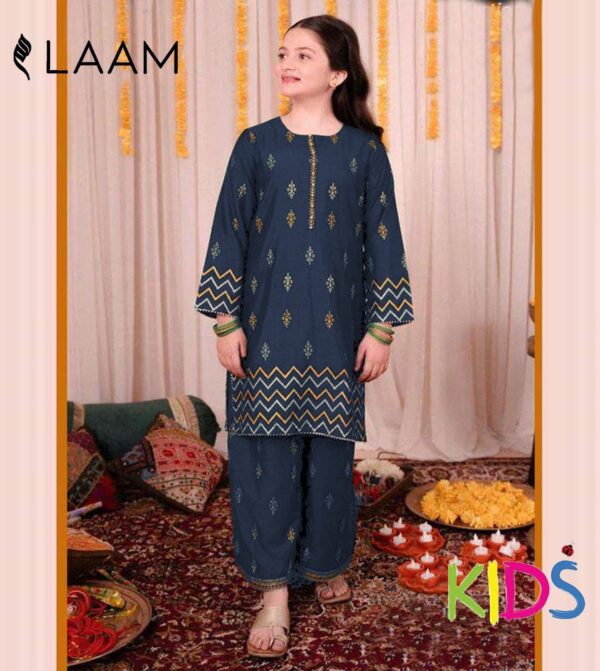 MARIA.B , LAAM* kids luxury cotton lawn embroidered unstiched 3pc✓ - Image 2
