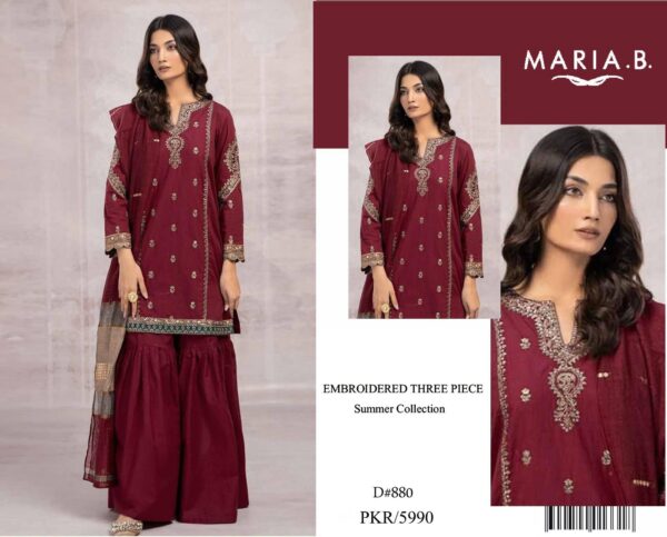 MARIA B LAWN with Digital Diamond Dupatta