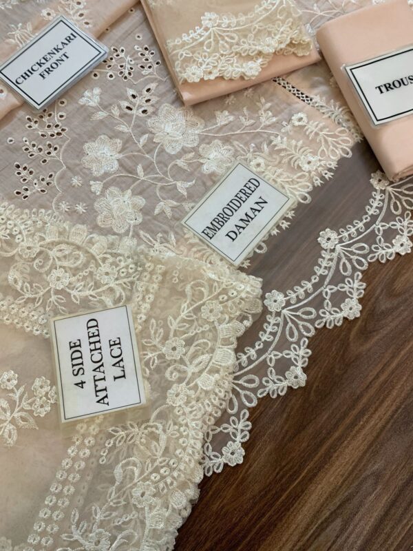 SERENE IMROZIA chikankari cotton embroidered luxury unstiched 3pc✓ - Image 6