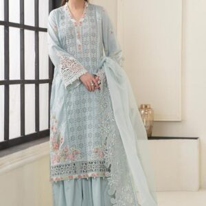 *RANG RASIYA*  cotton chikankari embroidered summer unstitced 3pc
