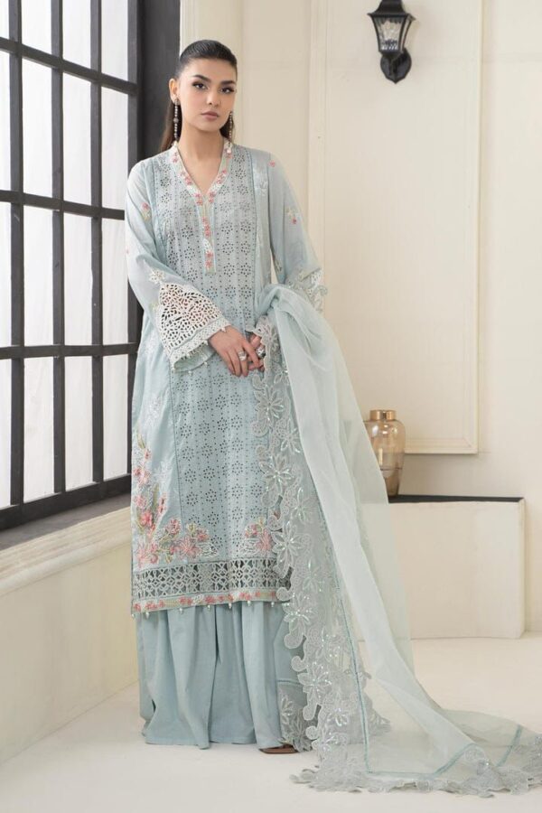 *RANG RASIYA*  cotton chikankari embroidered summer unstitced 3pc