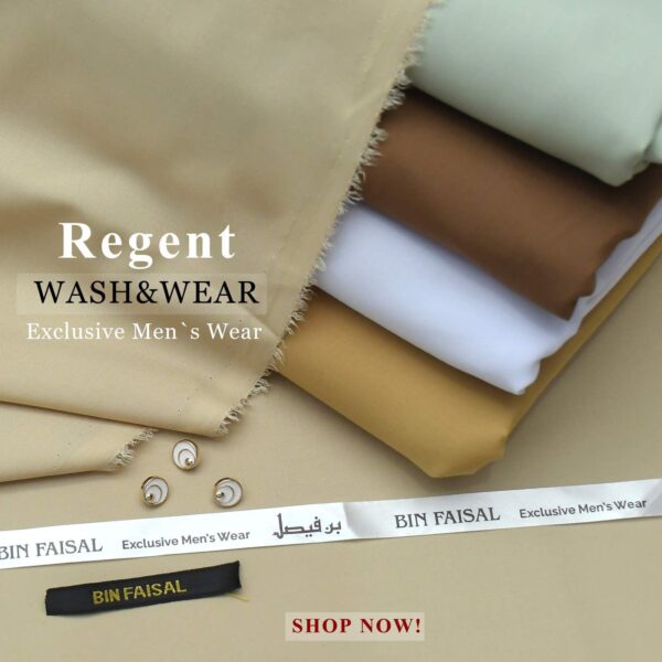 BIN FAISAL||100% Pure Super Luxury Regent Wash & Wear
