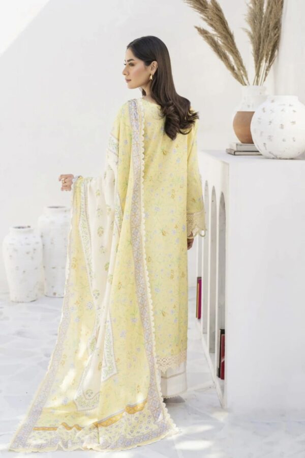 Heer Fabrics Pk 🌸 BAROQUE – Chikankari Printed Embroidered Lawn 3Pc ✨Elegant Patchwork | Lace Dupatta | Free Delivery 🚚 All Over Pakistan 🛍️ Limited Stock – Book Now! - Image 4