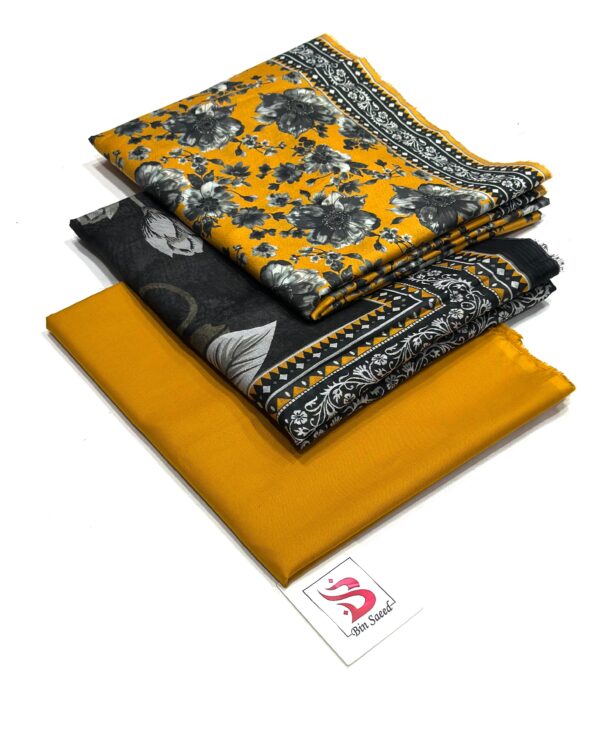 🌟 Brand: Bin Saeed – 💯 Original 📦 Collection: Printed 3 Piece Lawn – Unstitched - Image 9