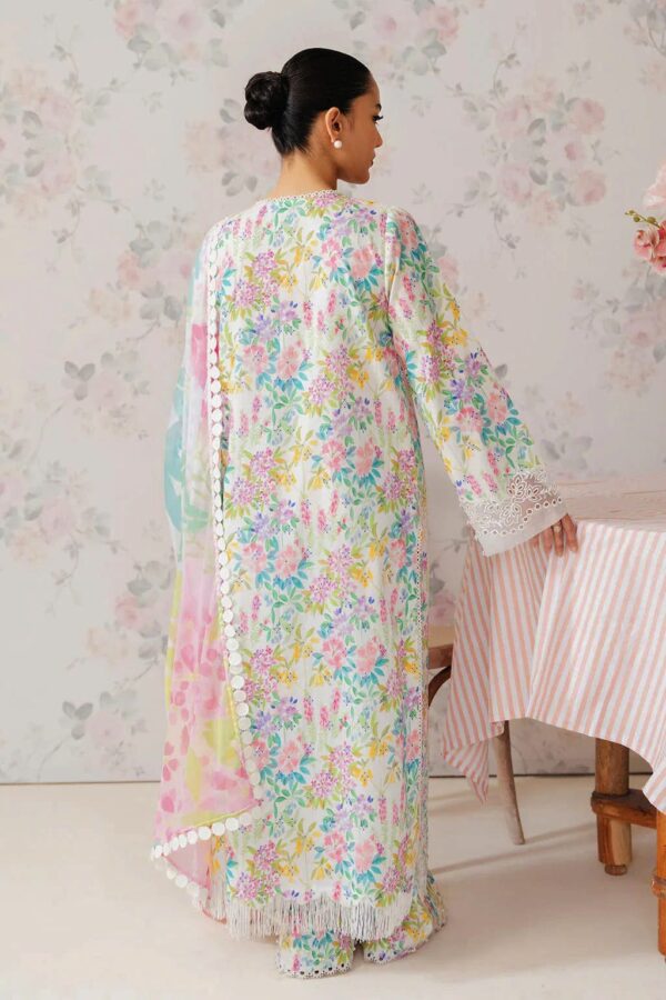 AFROZEH Brand ||  lawn printed chikankari embroidered patch-work unstitced 3pc ✓ - Image 3