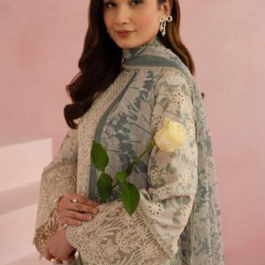 AFROZEH  Brand || chikankari embriodered lawn unstitced 3pc✓