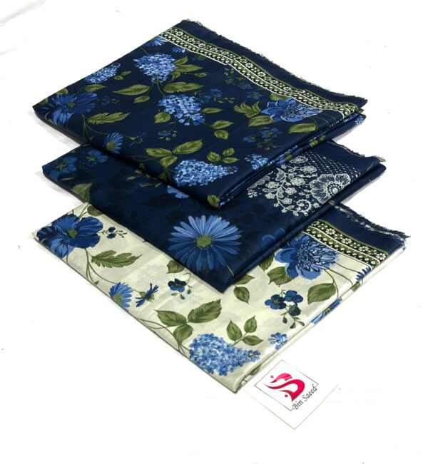 🌟 Brand: Bin Saeed – 💯 Original 📦 Collection: Printed 3 Piece Lawn – Unstitched - Image 8