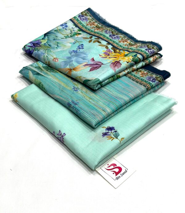 🌟 Brand: Bin Saeed – 💯 Original 📦 Collection: Printed 3 Piece Lawn – Unstitched - Image 11