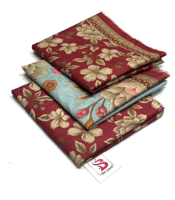 🌟 Brand: Bin Saeed – 💯 Original 📦 Collection: Printed 3 Piece Lawn – Unstitched - Image 27