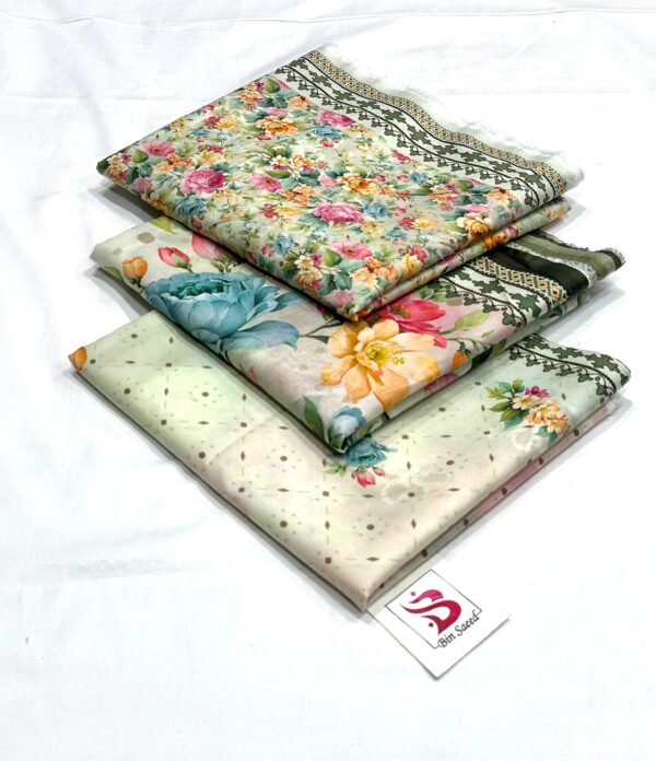🌟 Brand: Bin Saeed – 💯 Original 📦 Collection: Printed 3 Piece Lawn – Unstitched - Image 31