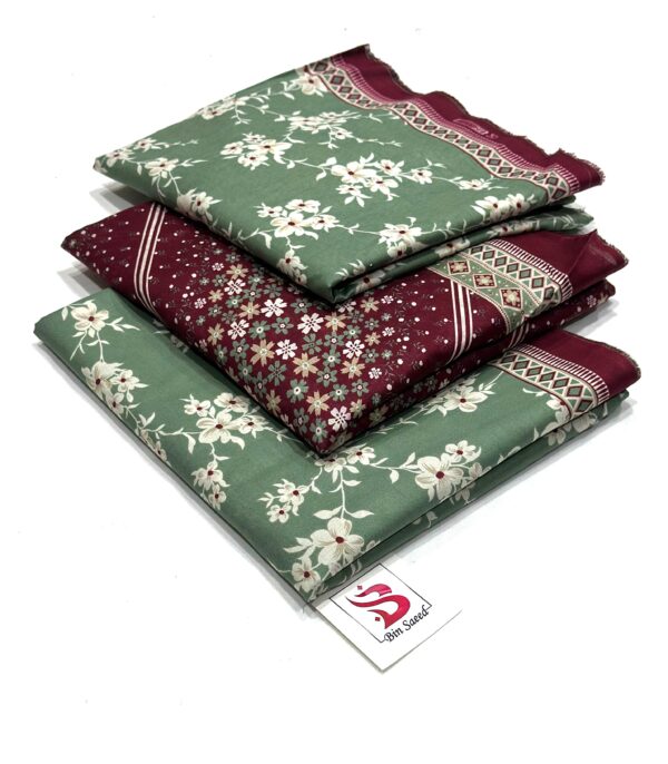 🌟 Brand: Bin Saeed – 💯 Original 📦 Collection: Printed 3 Piece Lawn – Unstitched - Image 41