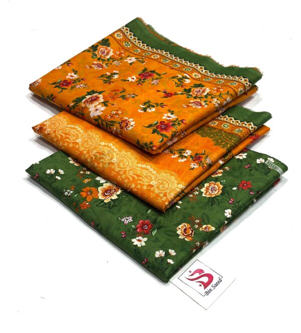 🌟 Brand: Bin Saeed – 💯 Original 📦 Collection: Printed 3 Piece Lawn – Unstitched - Image 36